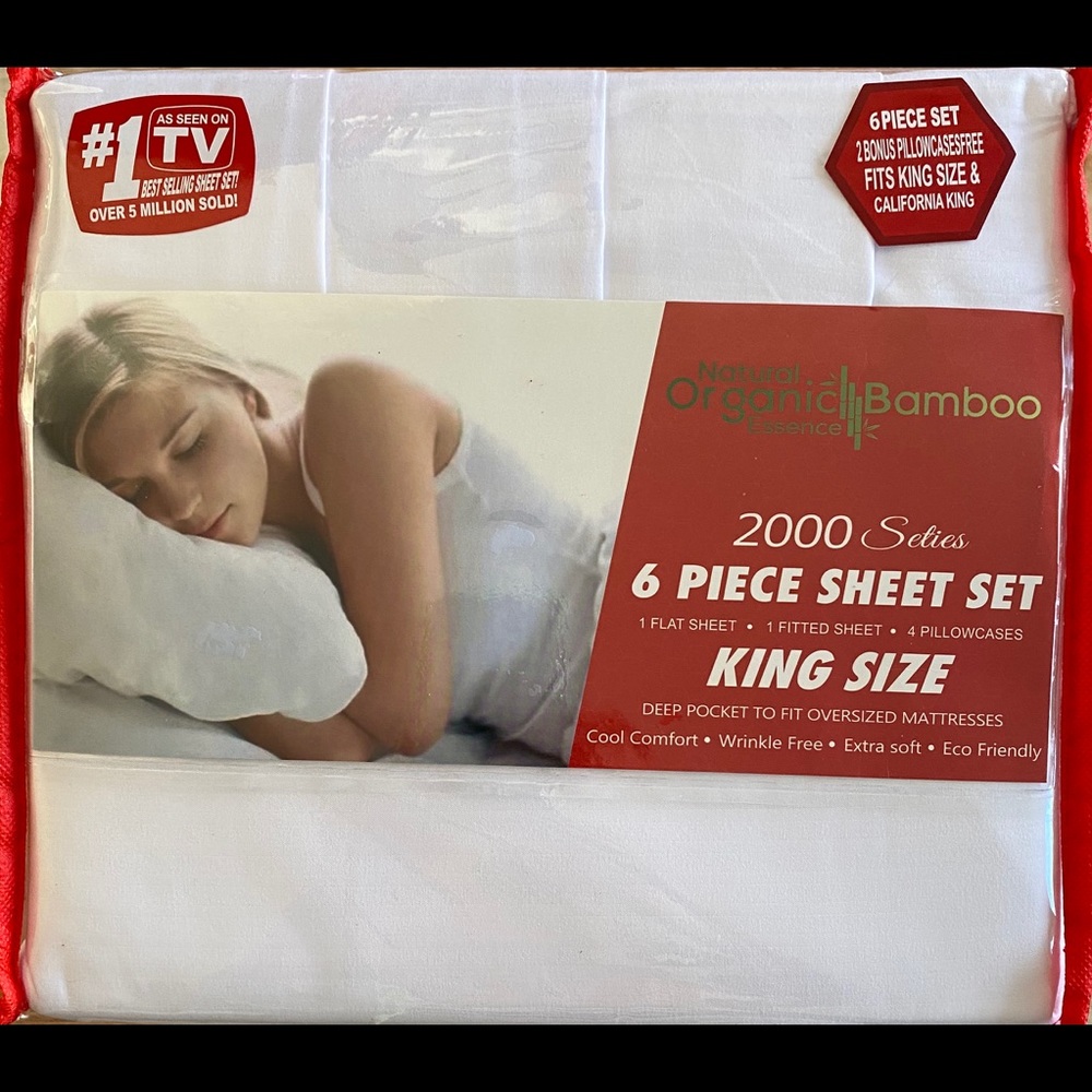King Size Bamboo 6 Pcs Set